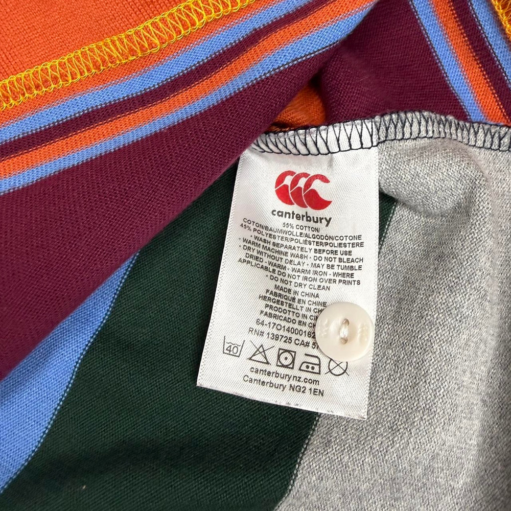 Canterbury of New Zealand Striped Rugby Polo Shirt - 2XL - Picture 7 of 8
